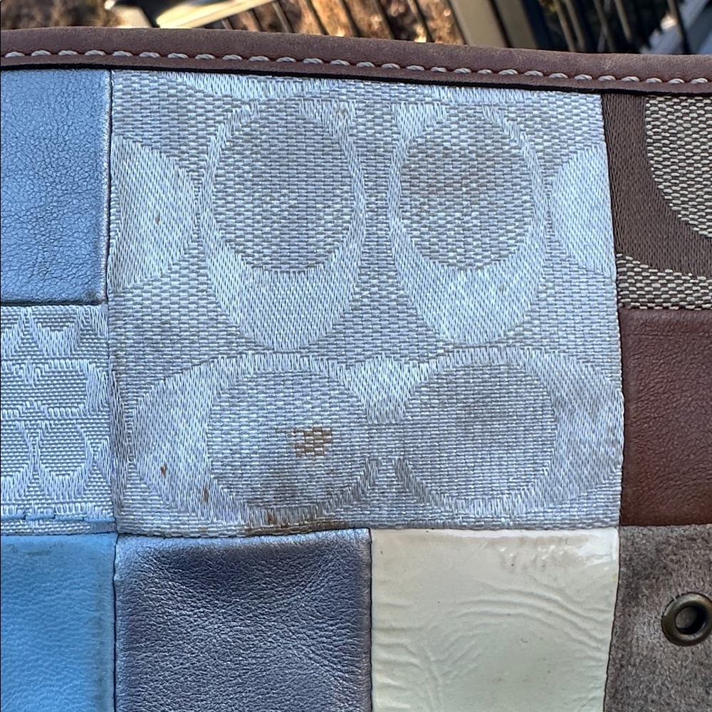 Coach Signature Patchwork Shoulder Bag - Picture 6 of 7